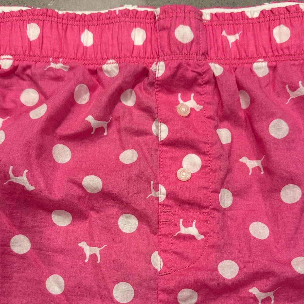 PINK Victoria's Secret Orange and Pink Boxer Shorts Bundle size Medium and Large - Picture 9 of 12